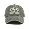 European and American Washed Soft-top Baseball Cap Female Letter OLD Printing Spring and Summer Curved-brimmed Outdoor Sun Hat Male