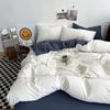 Solid Color Bedding Set Single Double Queen King Size Duvet Cover Set Skin Friendly Fabric Quilt Cover