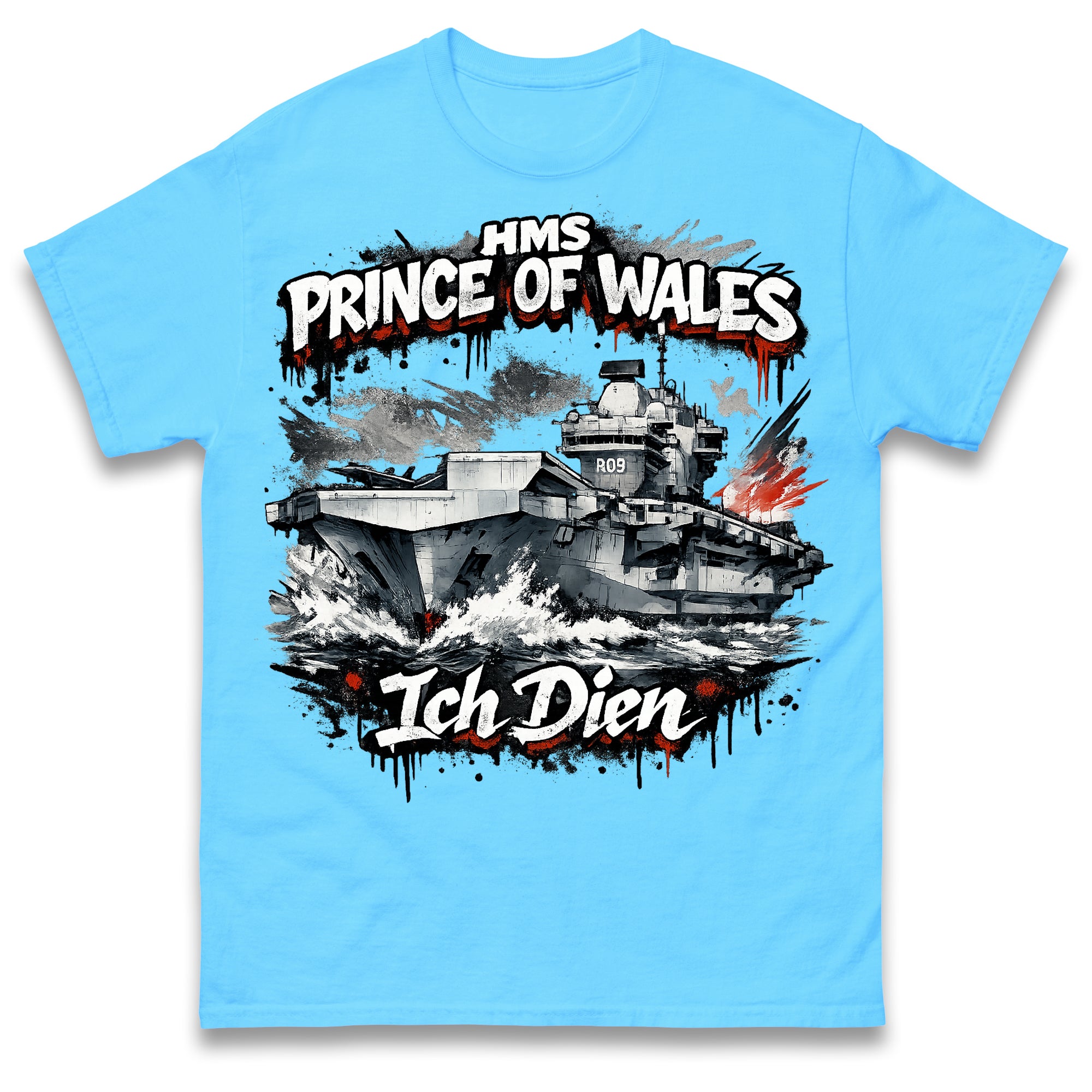HMS Prince of Wales T Shirt Tshirt Mens Womens Unisex Tops Tees 4XL