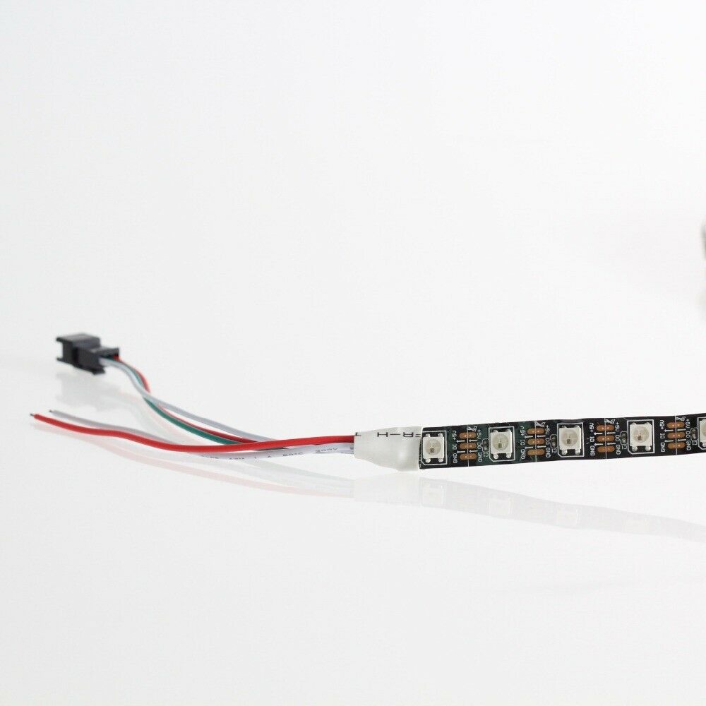 WS2812 5050 Waterproof RGB LED Strip 30/60/74/96 LED Individual Addressable 5V