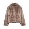 2024 Autumn Women's Vintage Faux Fur Coat In European & American Fashion