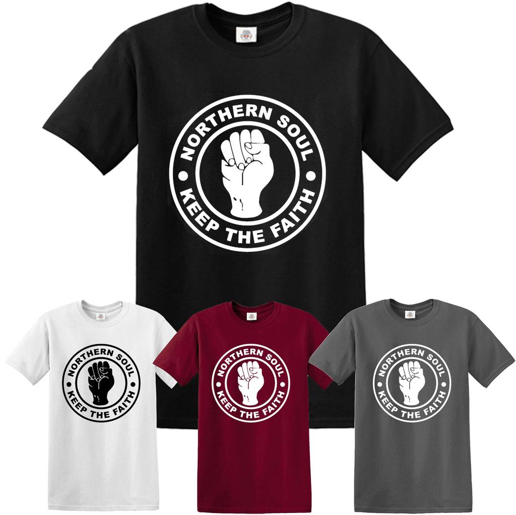 NORTHERN SOUL T-Shirt Keep The Faith Dance Motown MOD Scooter Music Mens Ladies