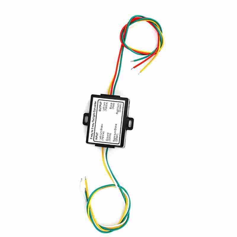 2-to-3 Wire Converter 2-to-3 Wire Splice Trailer Converter Electrical System Wire Harness Adapter US Type Tail Light Adapter