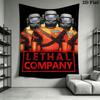 Lethal Company Wall Hanging Printed Fabric Blanket Decorative Tapestries for Bedroom Living Room Home Decor
