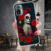 Catrina Beautiful Rose Girl Skull Soft Phone Case For Xiaomi Redmi Note 15 14 14S 13 12 Pro Plus 12S 11 11S 11E 10 10S 11T 5G Fu