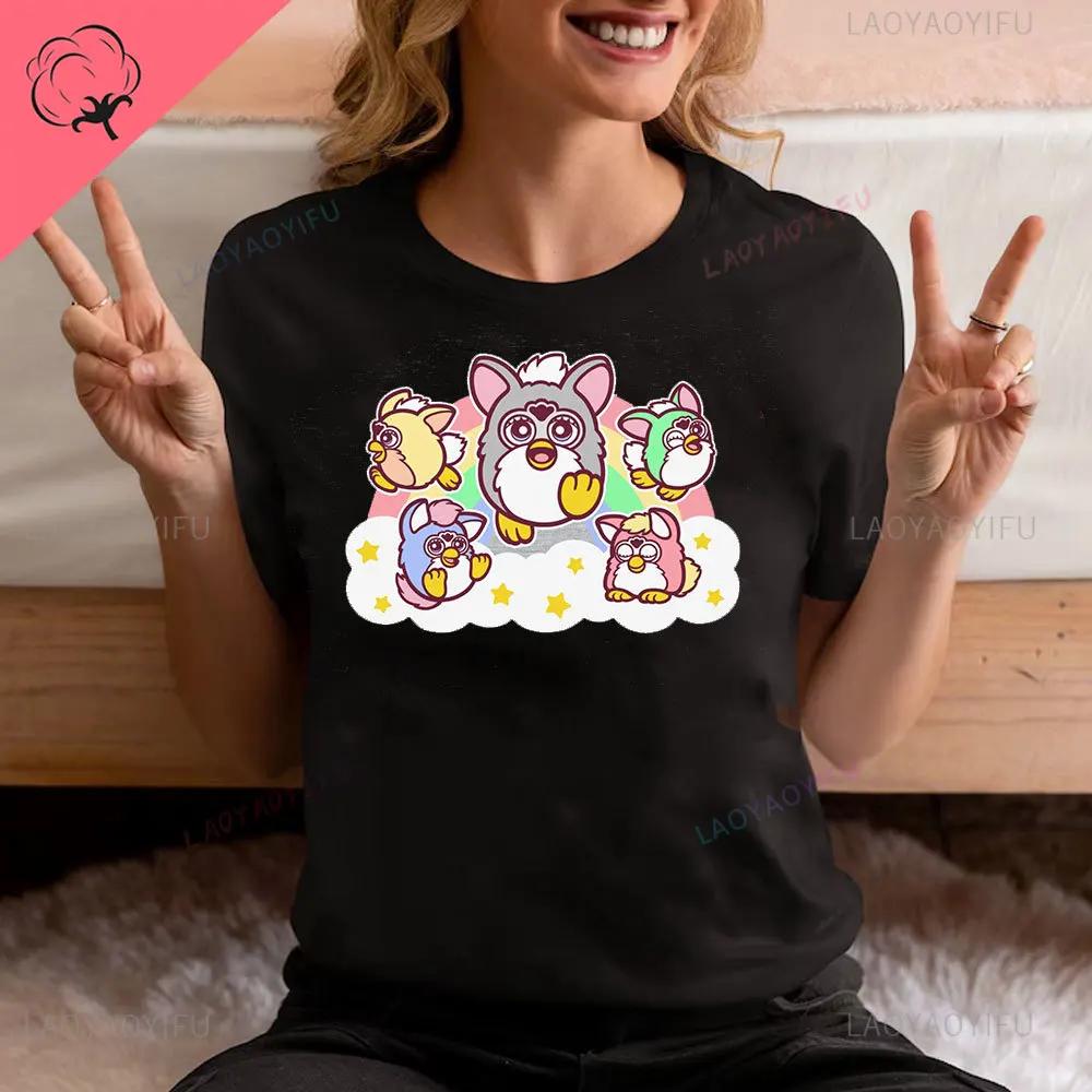 Furby Twilight Volturi New Moon Aro Caius Marcus The Volurby Funny Cartoon Classic Cotton T-Shirt  Tee Graphic T Shirts cotton