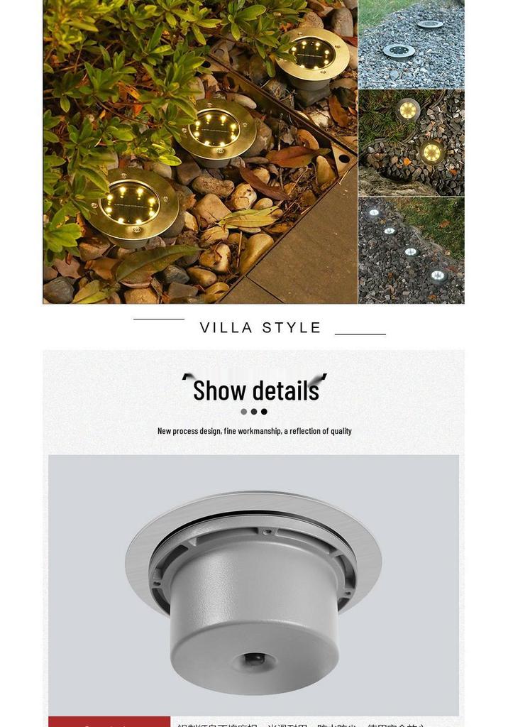 Solar Waterproof LED Garden Courtyard Light