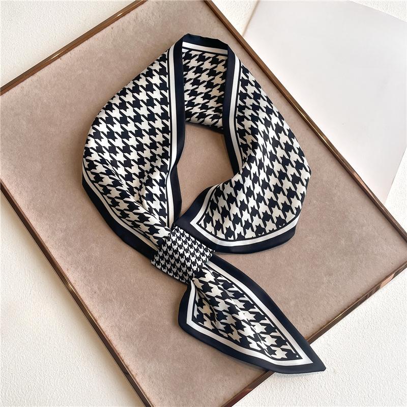 Luxury Skinny Neckerchief Scarf For Women Satin Silk Ribbons Bandana Ladies Neck Tie Wrist Wrap Shawl Echarpe