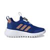 Adidas ActiveFlex BOA 3.0 Fabric Abrasion Resistant Cushioning Rebound Low top Kids' Running Shoes Blue Gold Kids' IG0583
