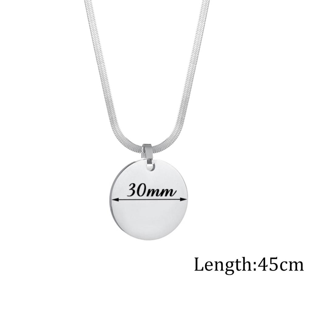 Atoztide Personalized Engrave Picture Name Necklace Stainless Steel for Women Strip Heart Blade Chain Pendant Jewelry Gift