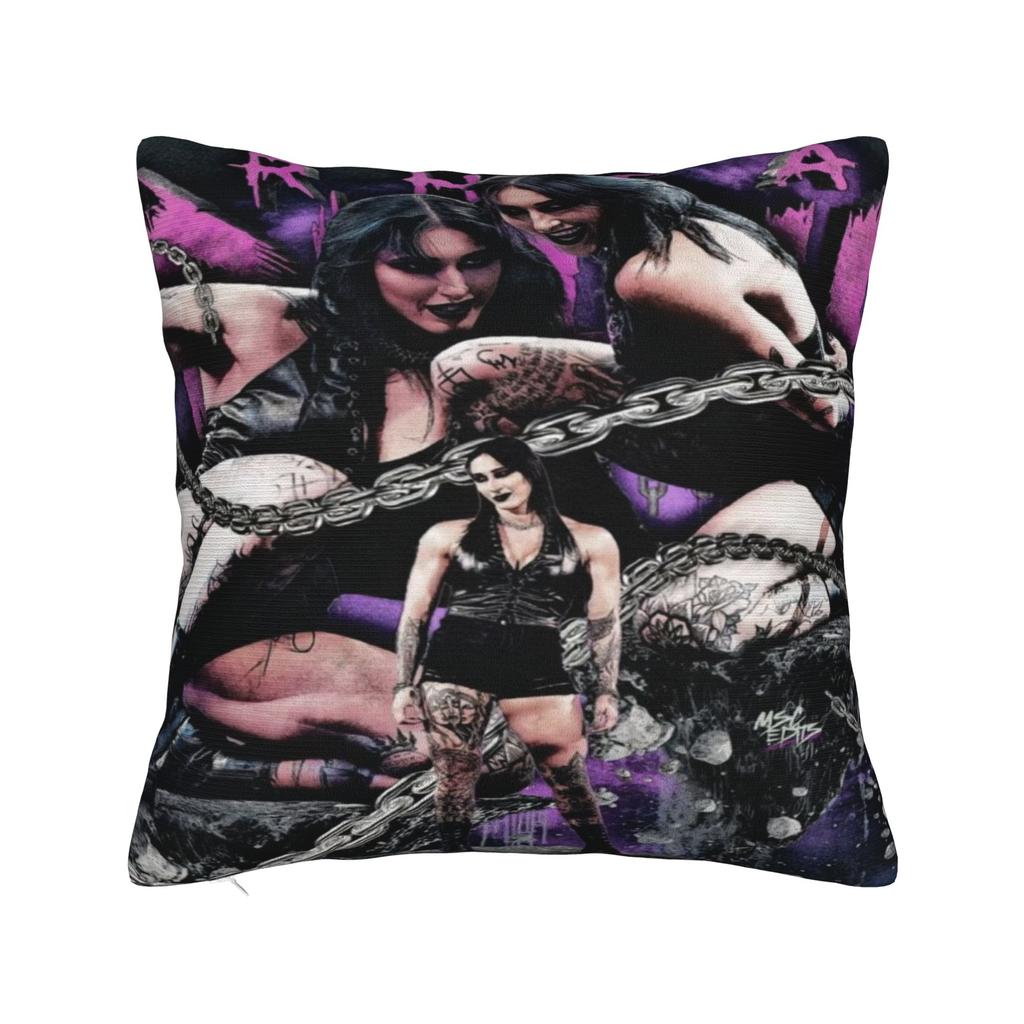 Rhea Ripley Wrestlerka Povlak na polštář s motivem wrestlingu Potisk zboží Potah na polštář Povlaky na polštáře Domácí dekorace Čtvercový Více velikostí