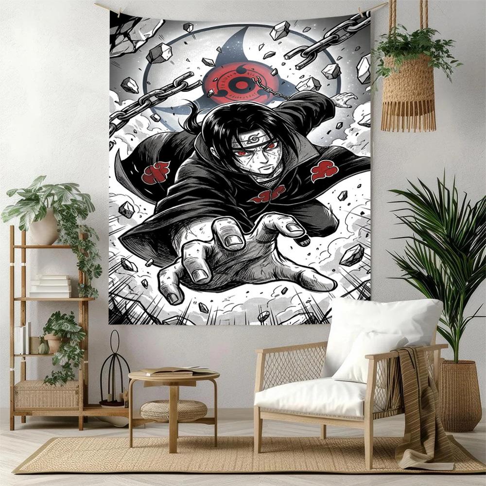 Naruto Retro Tapestry Retro Boho Perfect for Dorm Wall Balcony Reading Corner All Season Hand Painted Style Gift for Birthday