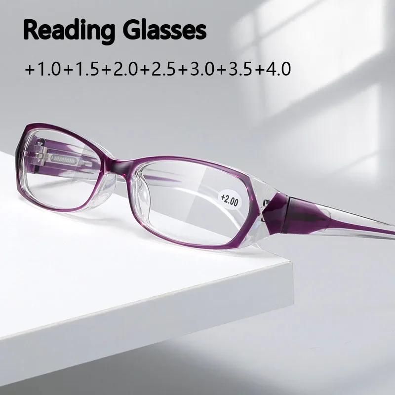 Fashion Retro Anti-blue Reading Reading Glasses Ladies Reading Glasses Computer Prescription Glasses +100 To +400