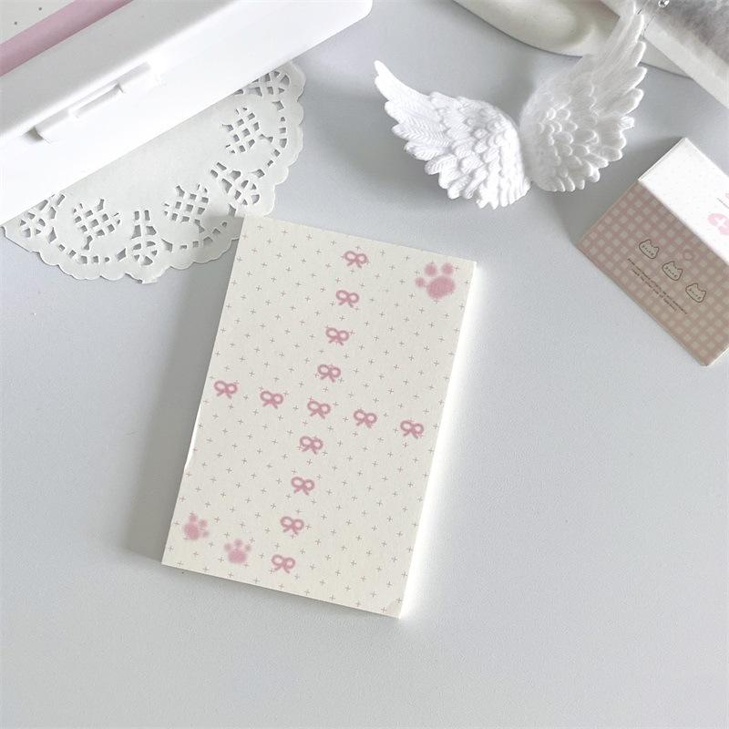 

Kawaii Pink Cat Memo Pad 50 Sheets Cute Paw Print Sticky Notes A7 Size Notepad for Journaling Study Office School Stationery