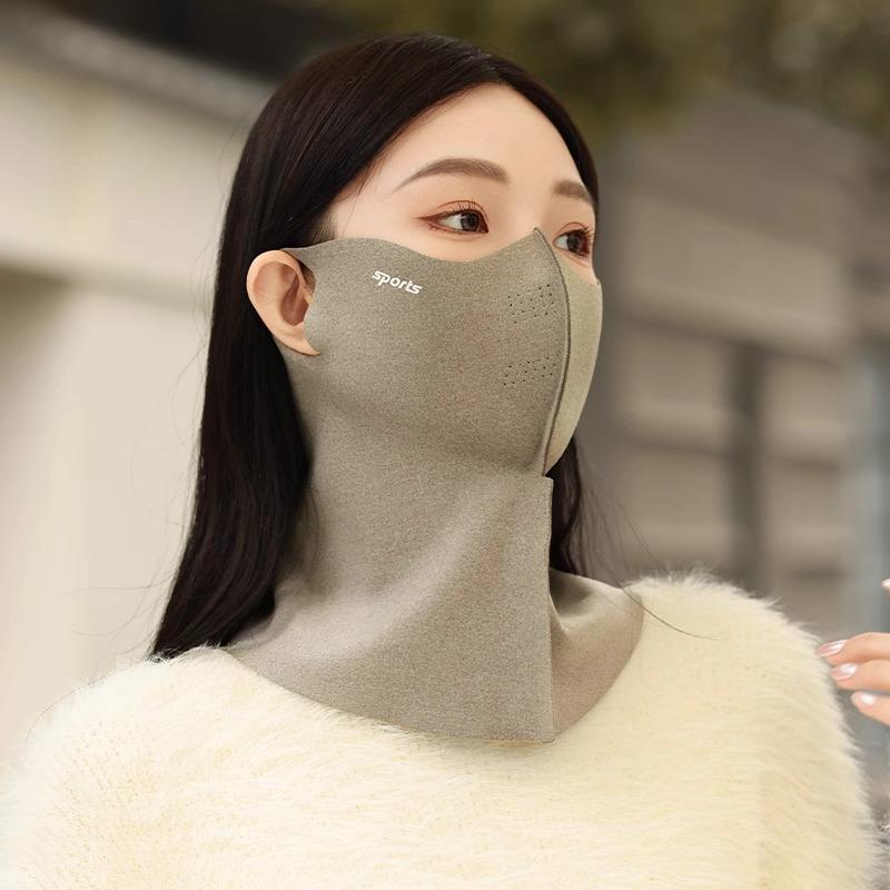 

Женская бесшовная 3D маска для лица с защитой шеи на осень-зиму: Ветрозащитный и морозостойкий для занятий спортом на открытом воздухе и езды на велосипеде One Size