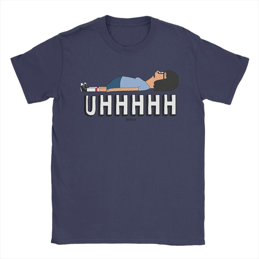 Bobs Burgers Uhhh Tina Lying On Floor Accessories Unisex T Shirts Pure Cotton Tee Printed  T-shirt Clothes