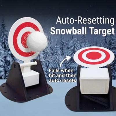Yousheng Snowball Automatic Reset Target Heavy Duty Auto Resetting Snowball Practice Target Winter Outdoor Backyard Snow Battle Snowball Throwing Game