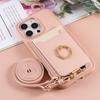 For iPhone 16e 16 15 14 13 12 11 Pro Max 16 Plus Case,Wallet Case with Card Holder, 360°Rotation Ring Kickstand Shockproof Cover