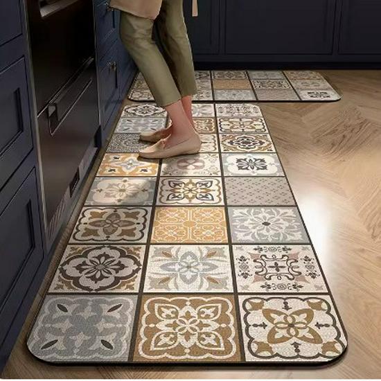 New Chinese Style Non-Slip Diatom Mud Tea Mat: Absorbent, Anti-Scalding Kitchen Drain and Insulation Pad