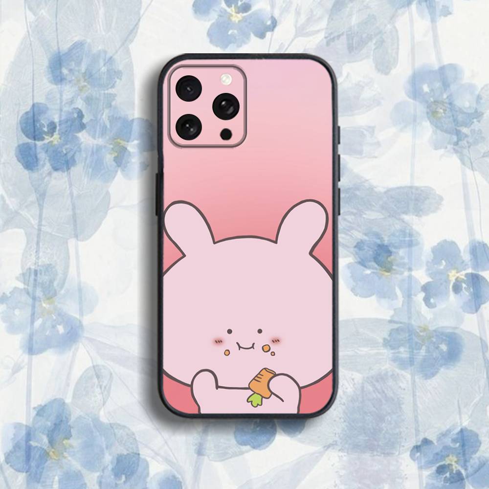 C-CartoonS A-Asamimichan Phone Case For iPhone 17,16,15,14,13,12,Pro,Max,Plus,E,SE4,Air,Mini Black Soft Box