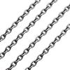 Sears Azuki Smoked Chain Necklace Silver SV 925 Width 45cm [Sears] 3.5mm