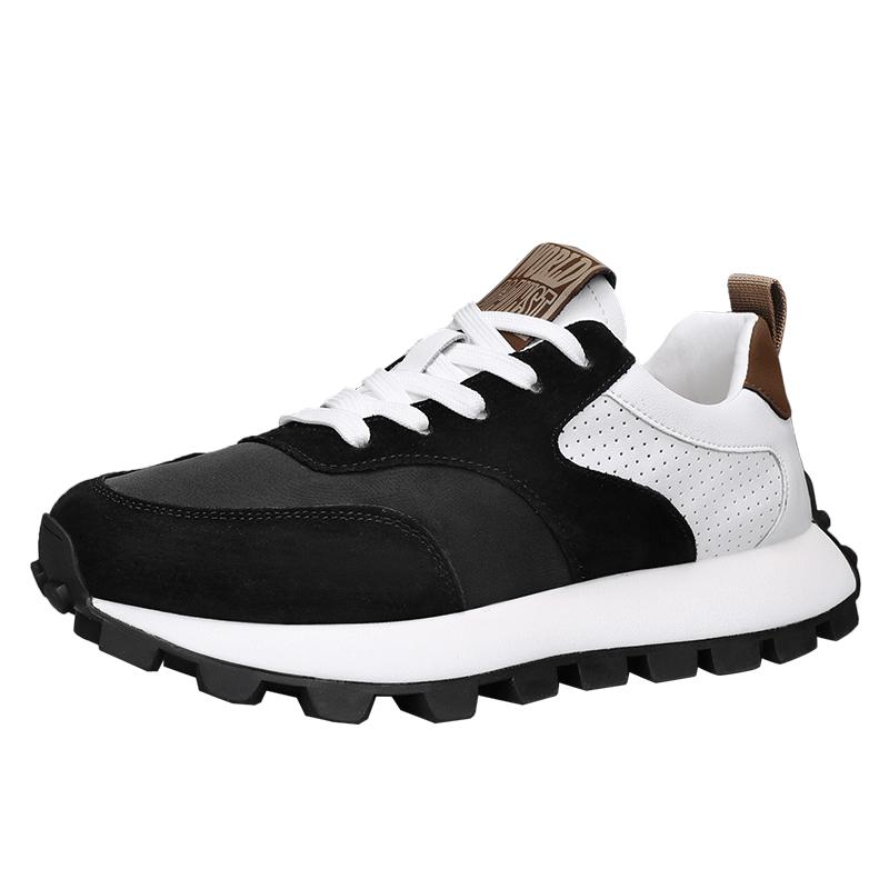 Trendy Men Sports Shoes Comfortable Men's Casual Shoes Breathable Wear-resistant Mens Thick-soled Shoes Baskets Versatile Casual