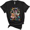 Happy Easter Cute Funny Easter Day Bunny American Shorthair Cats In Easter Egg Basket Lover Unisex T-Shirt Black