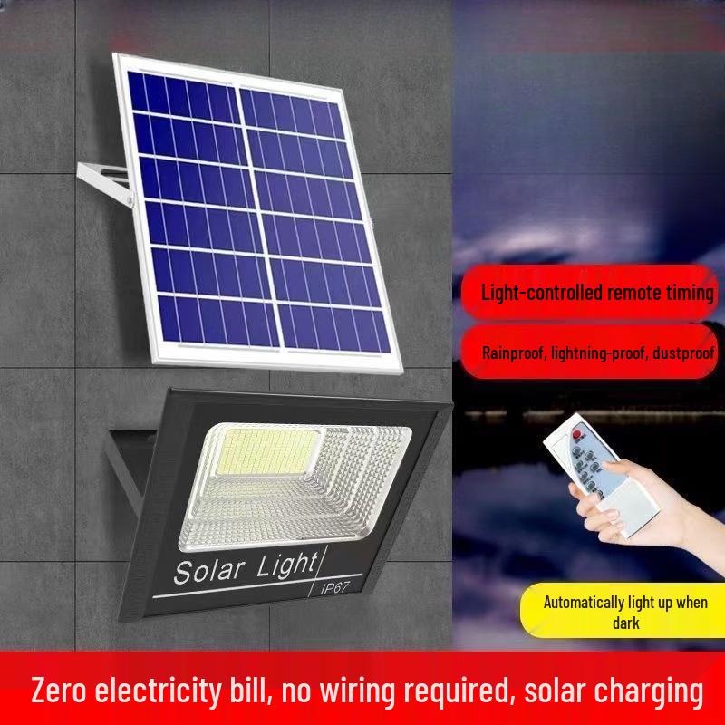 Meng Pao Verbesserte Solarlampe mit einstellbarer Helligkeit & Fernbedienung