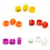 100 Piezas Nuevos Anillos para Patas de Paloma Identificar Bandas para Palomas 8 mm Clip de Plástico para Loro Anillo Digital para Pie Suministro para Entrenamiento de Palomas Aparatos para Pájaros