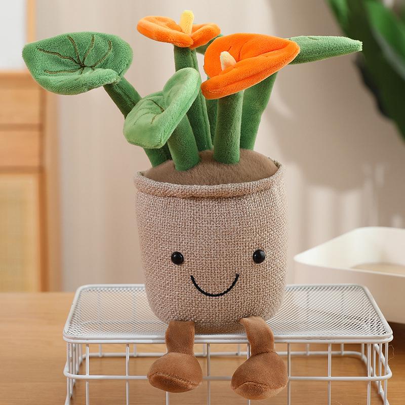 Tulip Succulent Plush Figurine - Home & Office Decor