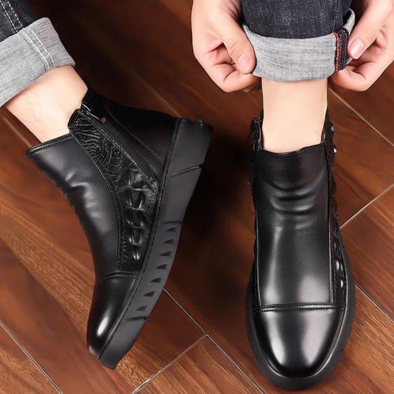Winter Men's Boots Fashion Men's Casual Shoes Warm Comfortable Wear-resistant Anti-slip Mens Snow Boots Botas Para Hombre