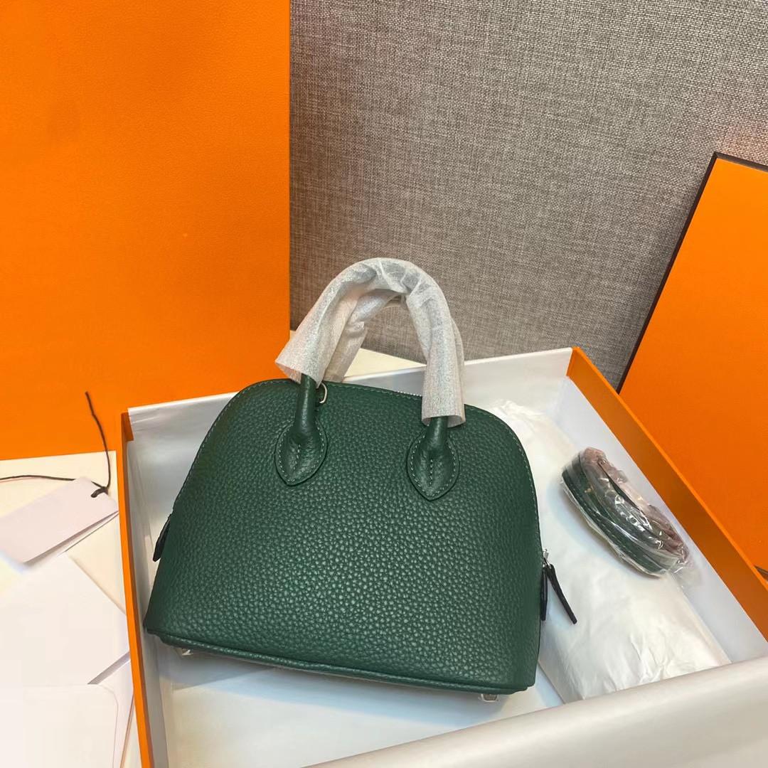 

Может быть маркирована с помощью сумки-ракушки с узором личи из коровьей кожи Togo, одно плечо, диагональный крест, ручная работа, кожа, женский стиль, модный классический женский стиль 18x8x13cm армия зеленый