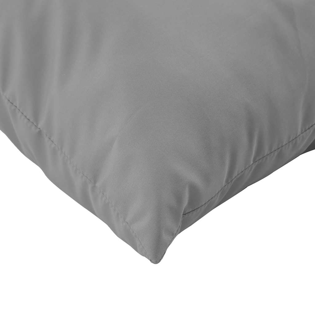 2 Piece Pallet Cushions Gray Oxford Fabric