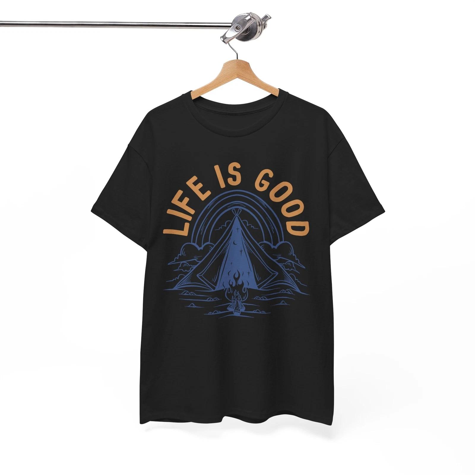 

Life is Better in the Mountains T-Shirt | Outdoor Explorer Tee Love is Good M