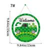 Bright Colored Luck Leaves  Porch Sign Welcome Door Sign Perfect for Patrick's Day Event Seasonal Decoration
