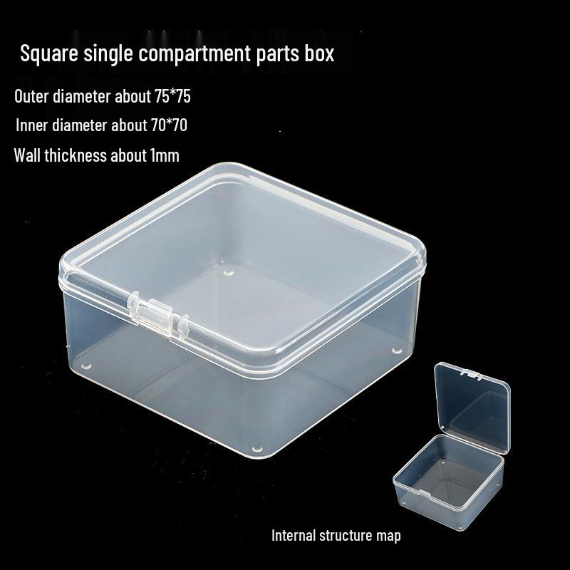 Clear Plastic Storage Box for Small Accessories and Jewelry