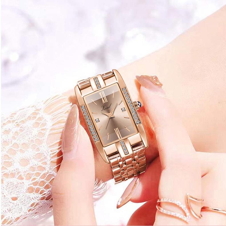 

New Fashion Waterproof Women s Watch Decorative Square Diamond Dial Wholesale Hot Selling StyleA