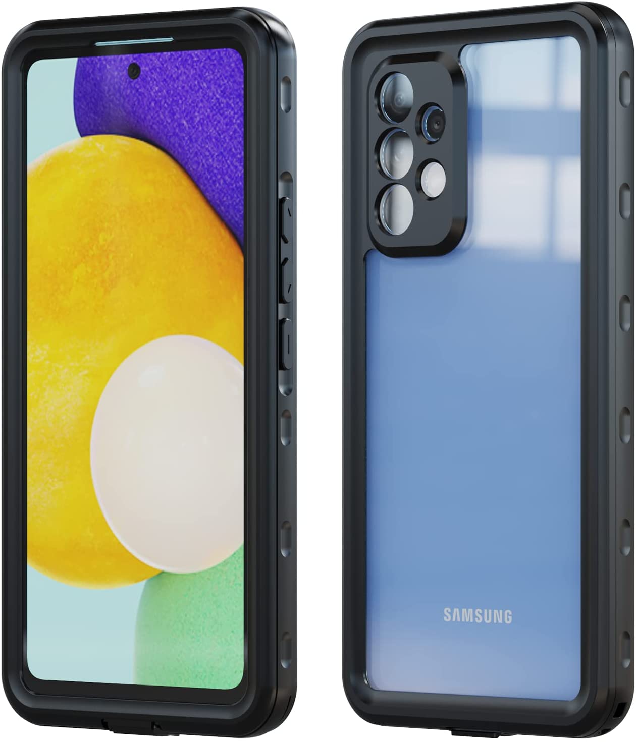 

Водонепроницаемый чехол IP68 для Samsung Galaxy A54 5G A33 A13 A52 A04S A14 S23 Ультра противоударные сертифицированные защитные чехлы для всего тела Samsung S10 чёрный