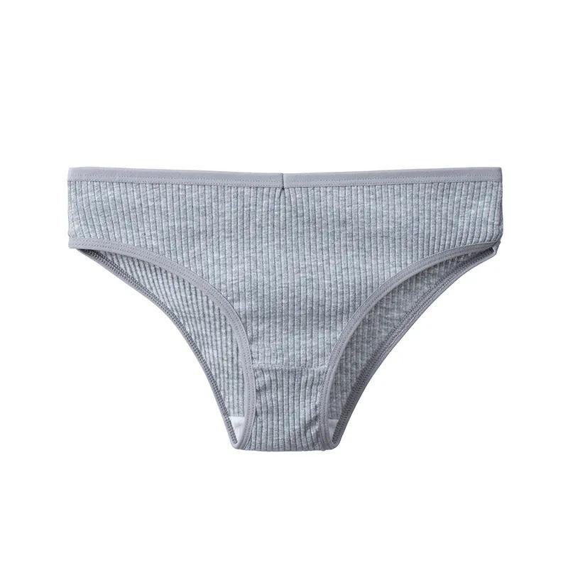 Cotton Women's Panties Simple Striped Underwear Breathable Comfortable Briefs Sexy Lingerie Cozy Sports Underpants