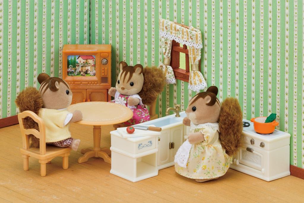 Sylvanian Families Doll Furniture Large House Furniture Set with Lights & Set (SE-189)