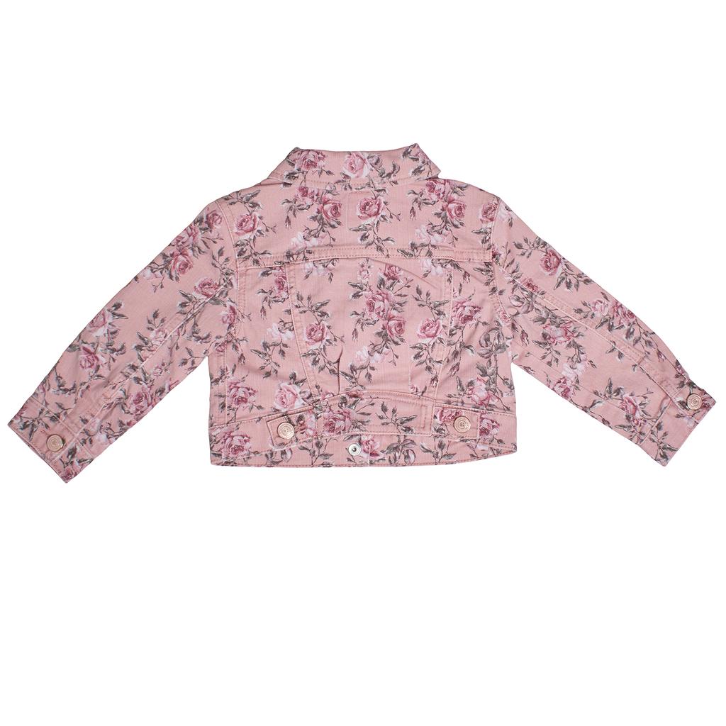 Floral Denim Jacket 780132 for Baby Girl