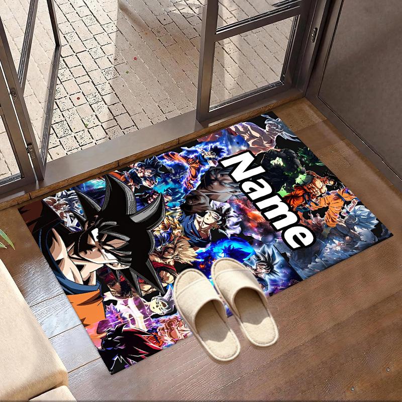 Benutzerdefinierter Name Personalisierter One Piece Druck Teppich, Vielseitiger Heimdekor Teppich, für Spielzimmer, Wohnung, Balkon, Eingangsbereich, Flur Geschenk