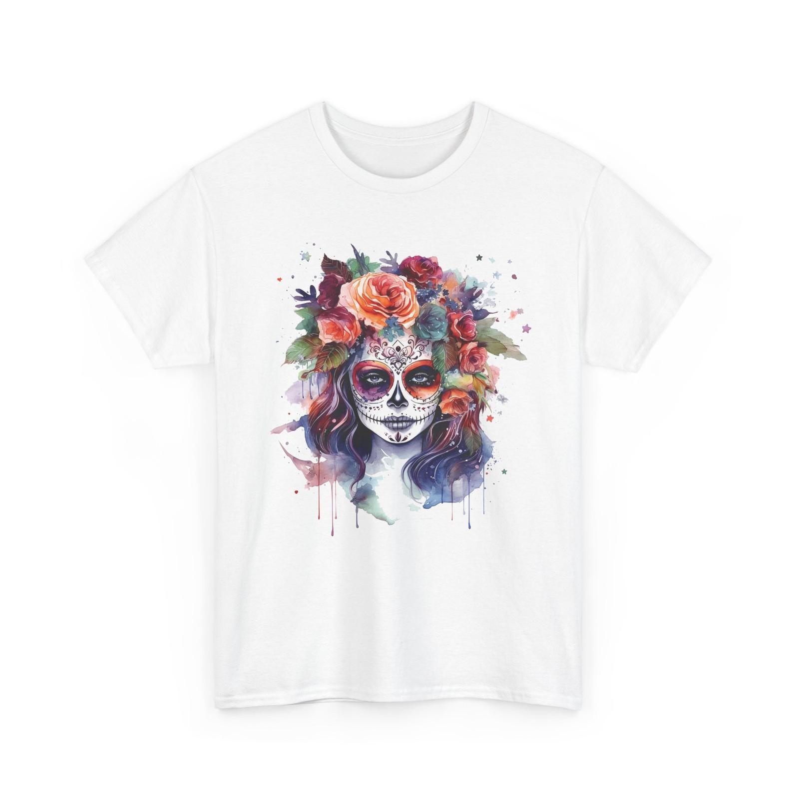 

Dia De Los Muertos Camiseta Day Of The Dead Sugar Skull Beautiful Floral Art 5XL різнокольоровий