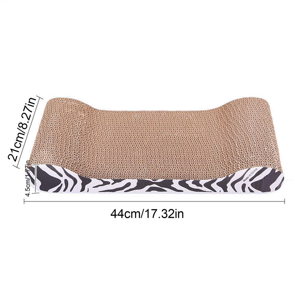 Cardboard Cat Scratcher High Density Non-Slip Reversible Cat Scratcher Cardboard Scratching Pad for Kitten Small Medium Pet хаки