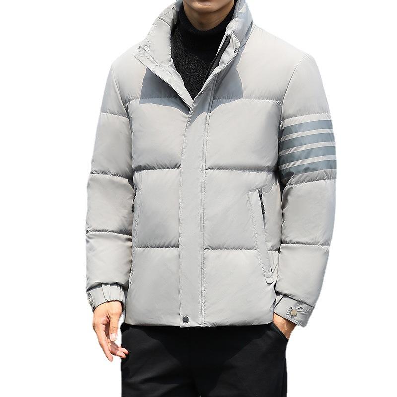 Down Jacket Is Cold-proof and Handsome, Loose and Thickened Warm In Winter, White Duck Down Stand-up Jacket.