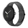 För Google Pixel Watch 3 45mm Klockarmband Tre Pärlor Rostfritt Stål Armband