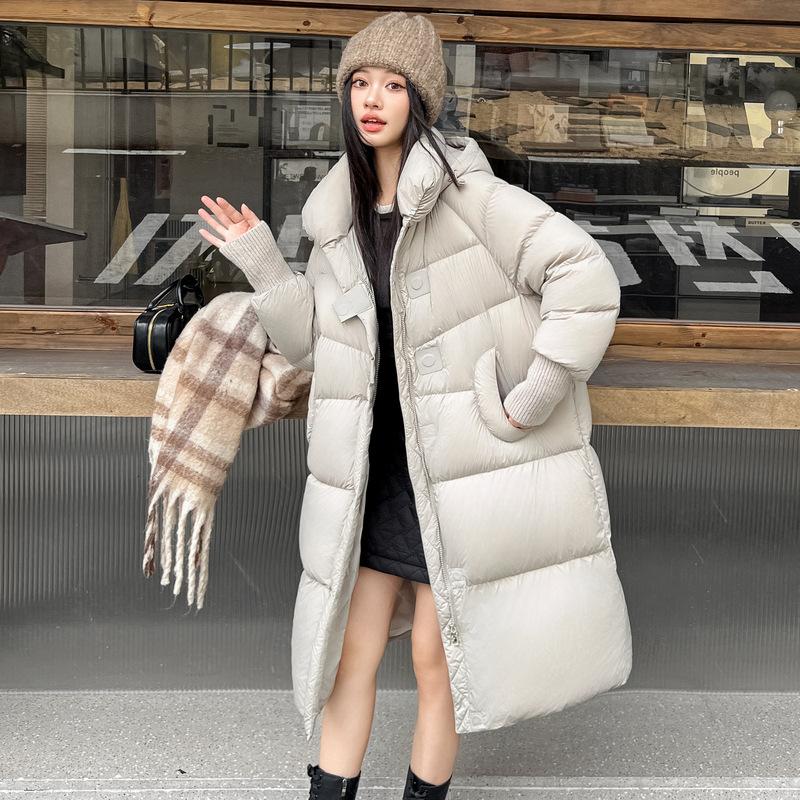 Winter New Casual Cotton Clothes Long Down Cotton Clothes Women's Thickened Warm Design Versatile Jacket