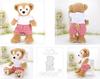 Cushu Cush Duffy and ShellieMay Costume, Made In Japan, Plush Toy Accessories, Red Gingham Check, Cute Dress-Up Outfit, White T-Shirt, Romper, Bow
