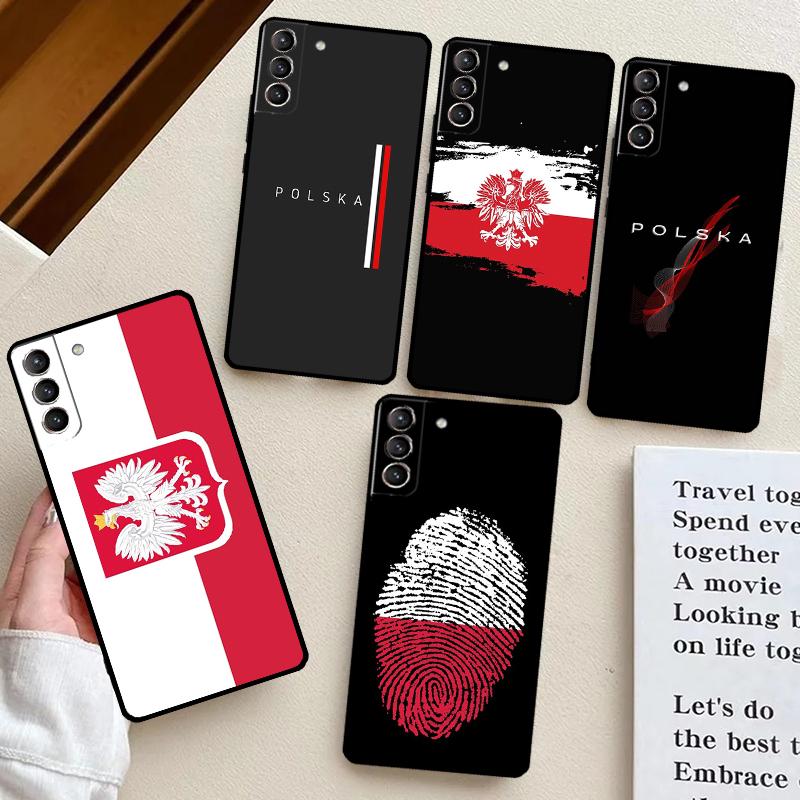 Poland Flag Case For Samsung Galaxy S24 Ultra S21 S22 S23 Plus Note 10 Note 20 S8 S9 S10 S20 FE Coque