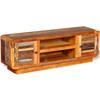 TV Cabinet - VIDAXL - Solid Reclaimed Wood - Door(s) and Drawer(s) - Vintage - 120 X 30 X 40 Cm